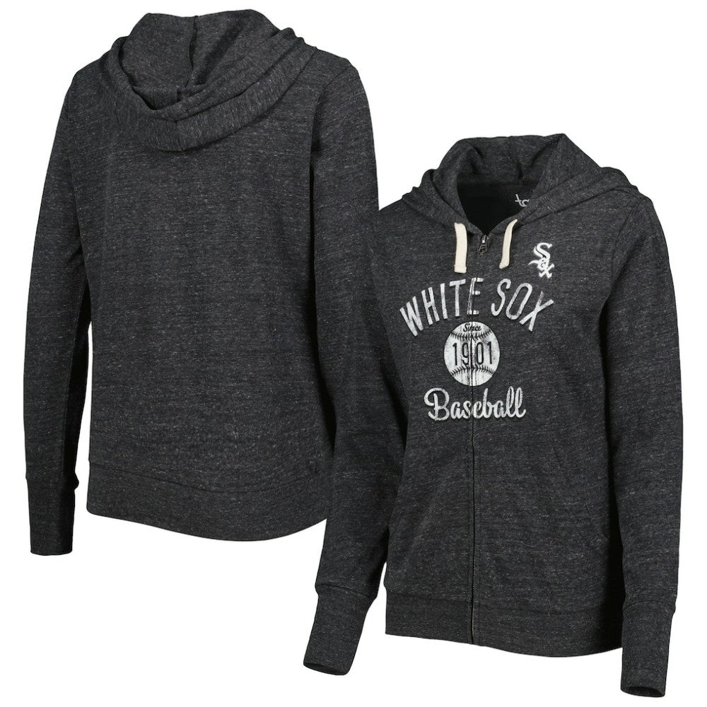 Chicago White Sox Touch Women's Training Camp Tri-Blend Lightweight Full-Zip Hoodie Discount