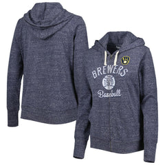 Milwaukee Brewers Touch Women's Training Camp Tri-Blend Lightweight Full-Zip Hoodie Near Me