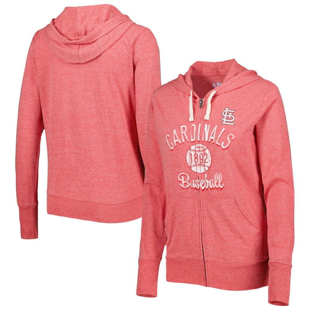 St. Louis Cardinals Touch Women's Training Camp Tri-Blend Lightweight Full-Zip Hoodie for sale
