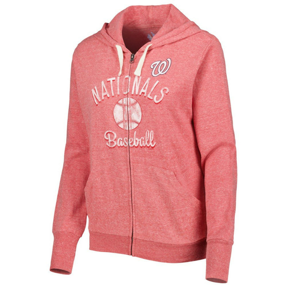 Washington Nationals Touch Women's Training Camp Tri-Blend Lightweight Full-Zip Hoodie Sale