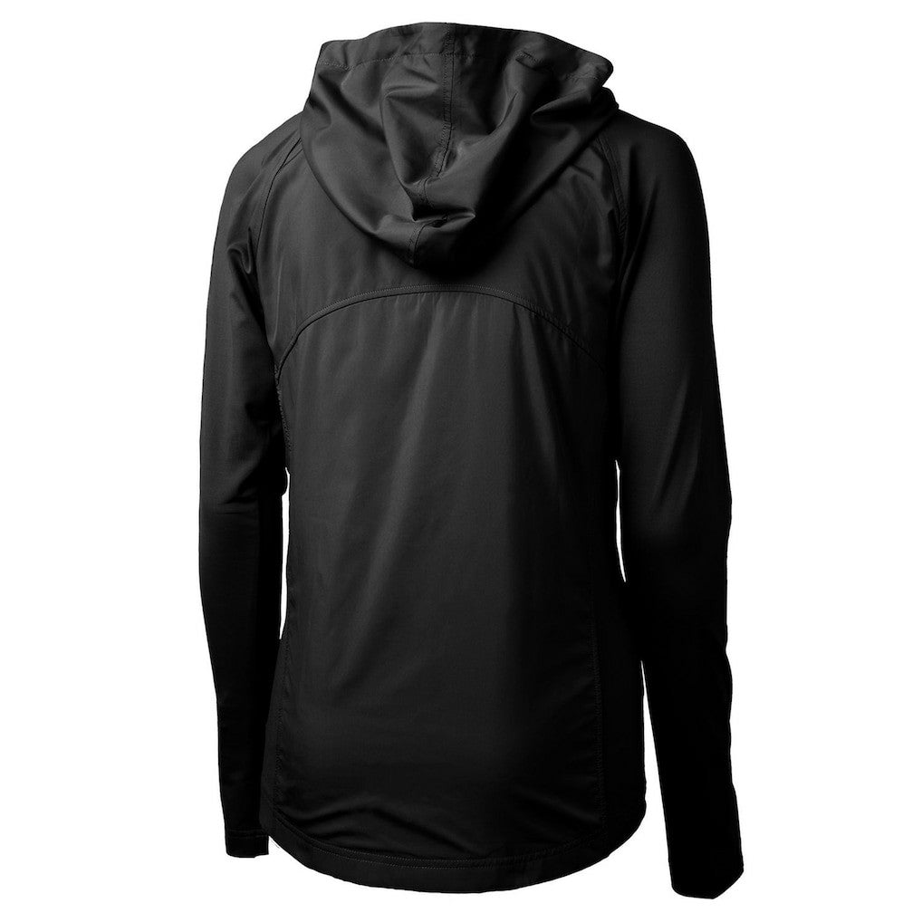 Cincinnati Bengals Cutter & Buck Women's Throwback Logo Adapt Eco Knit Hybrid Recycled Full-Zip Hoodie - Black - NFL