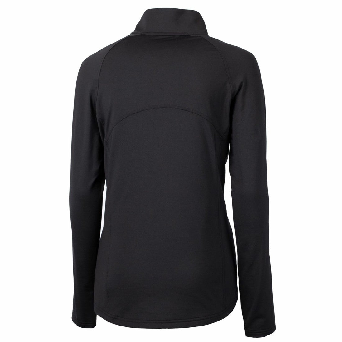 Tampa Bay Buccaneers Cutter & Buck Women's Throwback Logo Adapt Eco Knit Stretch Recycled Half-Zip Pullover Top - Black - NFL