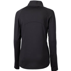 New England Patriots Cutter & Buck Women's Throwback Logo Adapt Eco Knit Stretch Recycled Half-Zip Pullover Top - Black - NFL