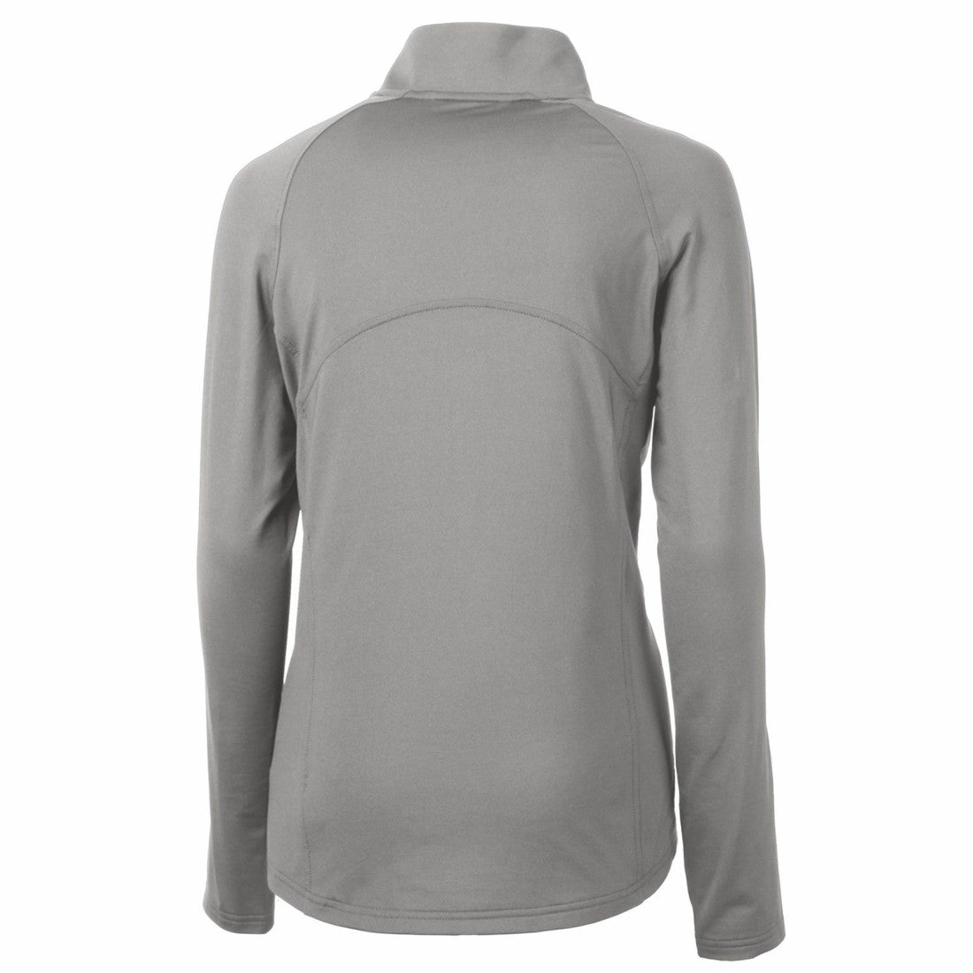 Detroit Lions Cutter & Buck Women's Throwback Logo Adapt Eco Knit Stretch Recycled Half-Zip Pullover Top - Gray - NFL