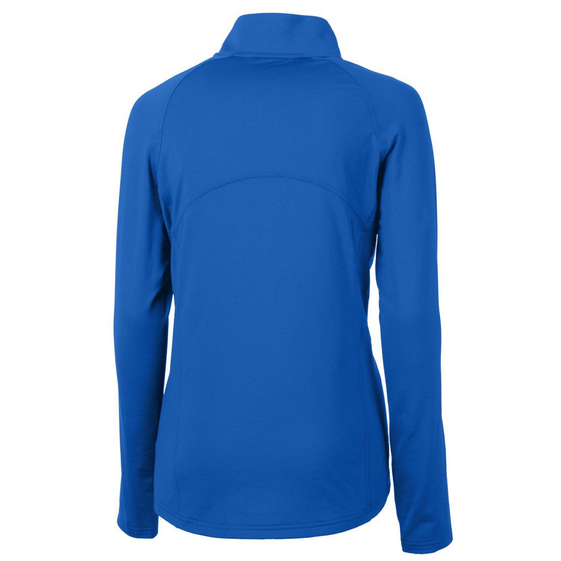 Denver Broncos Cutter & Buck Women's Throwback Logo Adapt Eco Knit Stretch Recycled Half-Zip Pullover Top - Royal - NFL