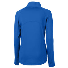 Denver Broncos Cutter & Buck Women's Throwback Logo Adapt Eco Knit Stretch Recycled Half-Zip Pullover Top - Royal - NFL