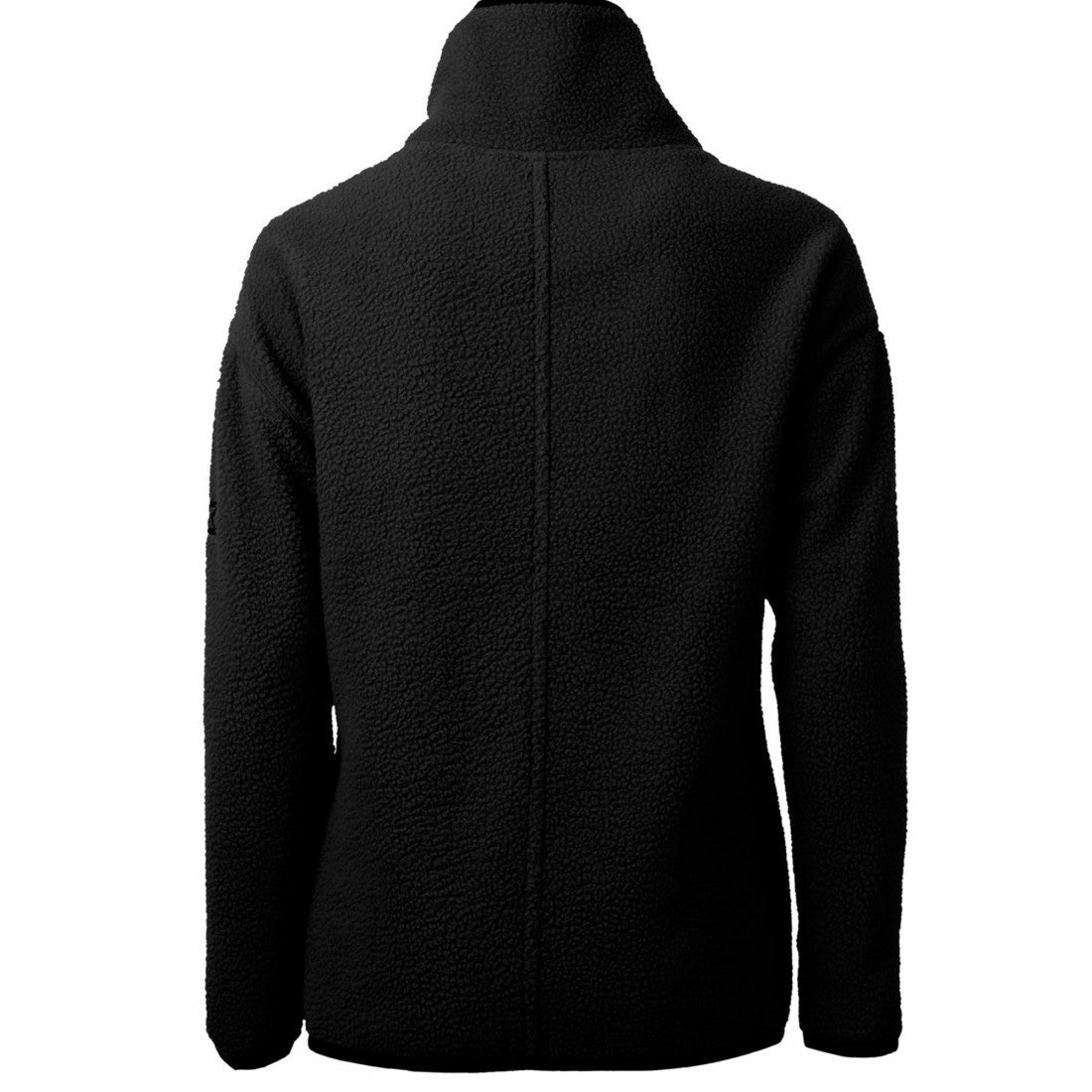 Detroit Lions Cutter & Buck Women's Throwback Logo Cascade Eco Sherpa Fleece Half-Zip Pullover Jacket - Black - NFL