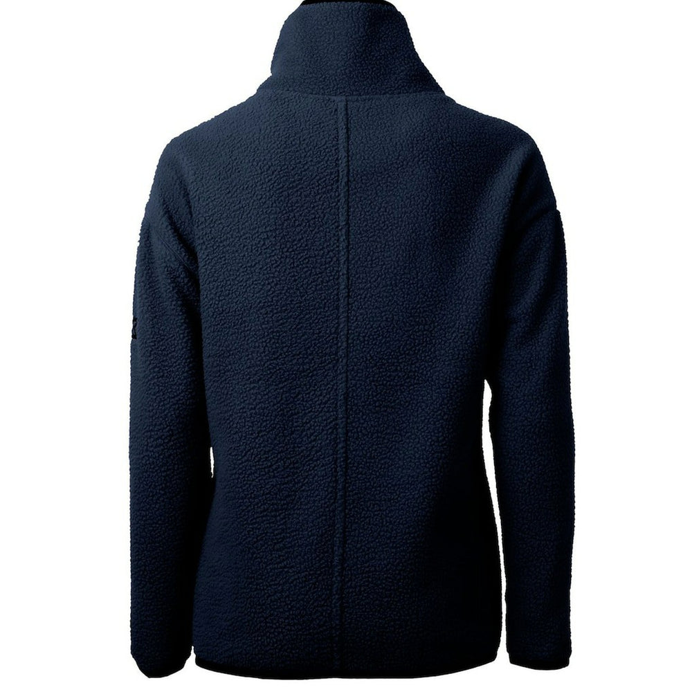 New York Giants Cutter & Buck Women's Throwback Logo Cascade Eco Sherpa Fleece Half-Zip Pullover Jacket - Navy - NFL