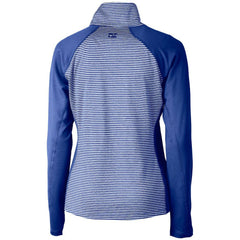 Buffalo Bills Cutter & Buck Women's Throwback Logo Forge Tonal Stripe Stretch Half-Zip Pullover Top - Royal - NFL