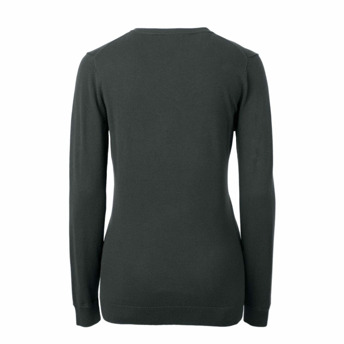 Detroit Lions Cutter & Buck Women's Throwback Logo Lakemont Tri-Blend V-Neck Sweater - Heather Charcoal - NFL