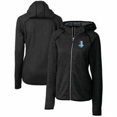 Detroit Lions Cutter & Buck Women's Throwback Logo Mainsail Full-Zip Jacket - Heather Charcoal - NFL
