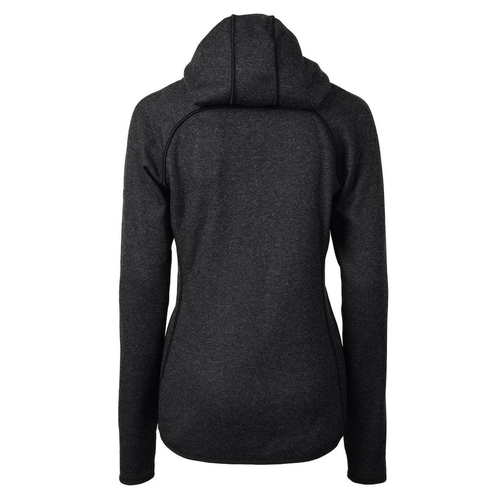 Denver Broncos Cutter & Buck Women's Throwback Logo Mainsail Full-Zip Jacket - Heather Charcoal - NFL