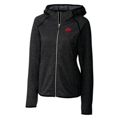 Buffalo Bills Cutter & Buck Women's Throwback Logo Mainsail Full-Zip Jacket - Heather Charcoal - NFL