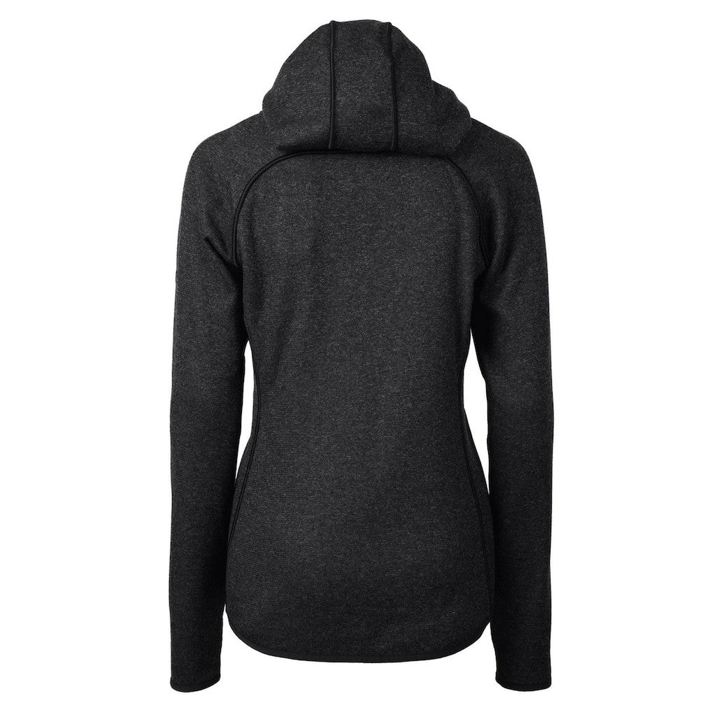 Buffalo Bills Cutter & Buck Women's Throwback Logo Mainsail Full-Zip Jacket - Heather Charcoal - NFL