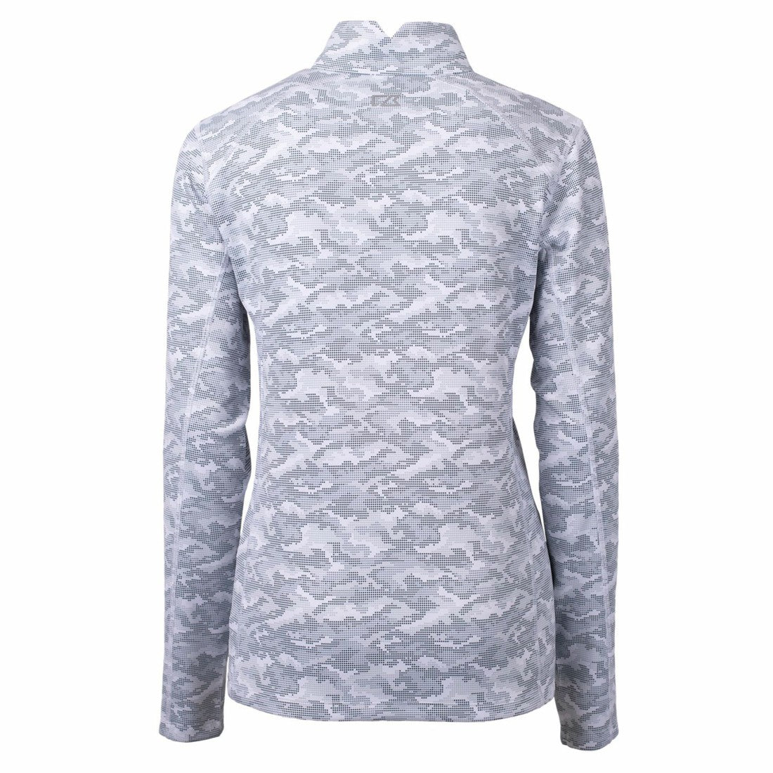 Detroit Lions Cutter & Buck Women's Throwback Logo Traverse Camo Quarter-Zip Pullover Top - Charcoal - NFL