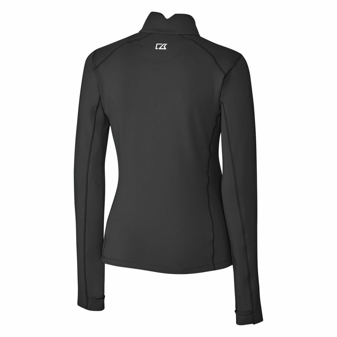 Detroit Lions Cutter & Buck Women's Throwback Logo Traverse Stretch Quarter-Zip Pullover Top - Black - NFL