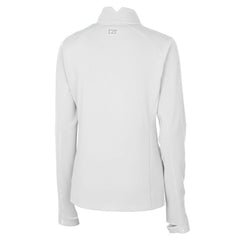 Miami Dolphins Cutter & Buck Women's Throwback Logo Traverse Stretch Quarter-Zip Pullover Top - White - NFL