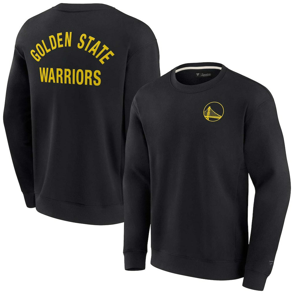 Fanatics Golden State Warriors Unisex Elements Super Soft Fleece Pullover Sweatshirt Black