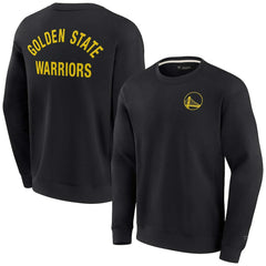 Fanatics Golden State Warriors Unisex Elements Super Soft Fleece Pullover Sweatshirt Black