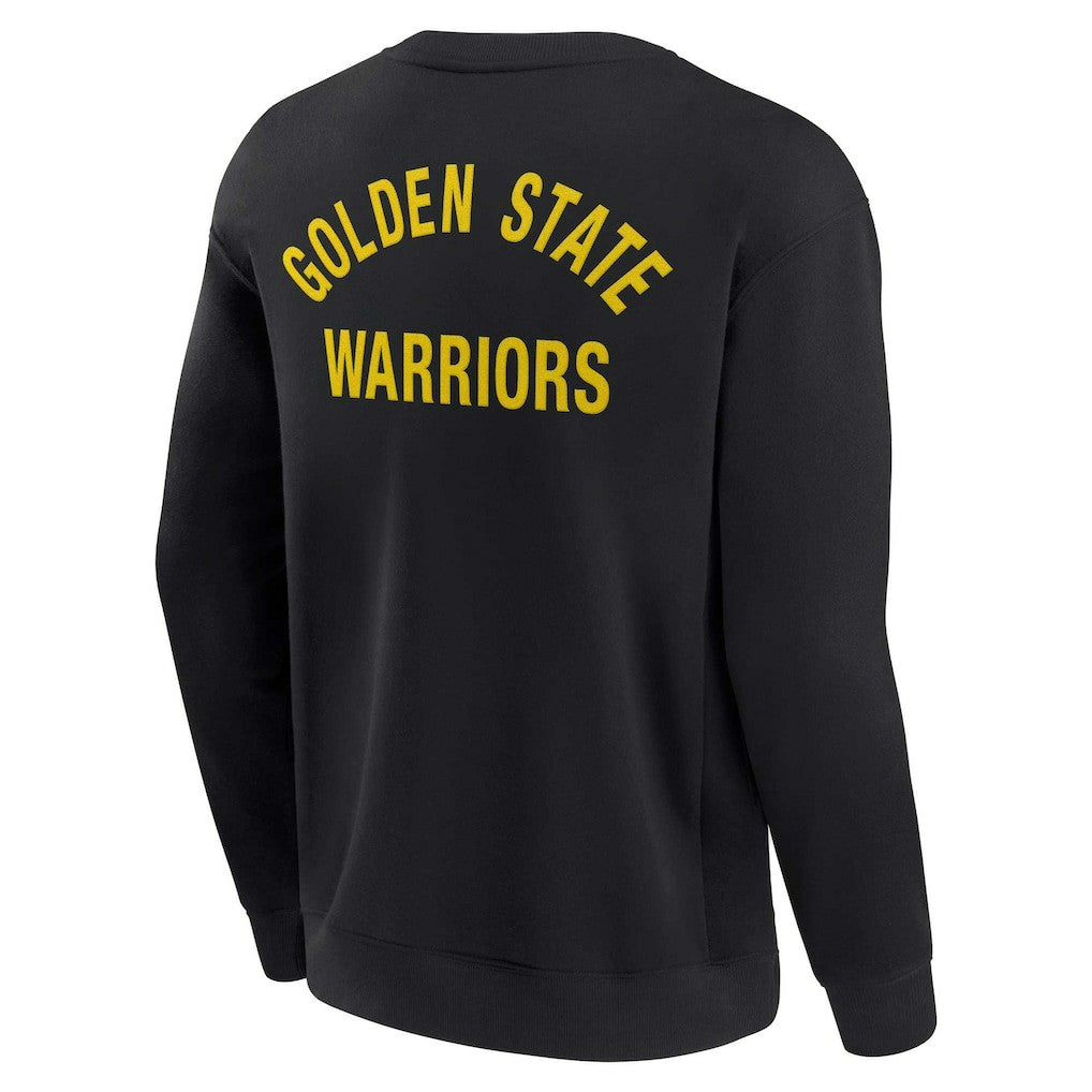 Fanatics Golden State Warriors Unisex Elements Super Soft Fleece Pullover Sweatshirt Black