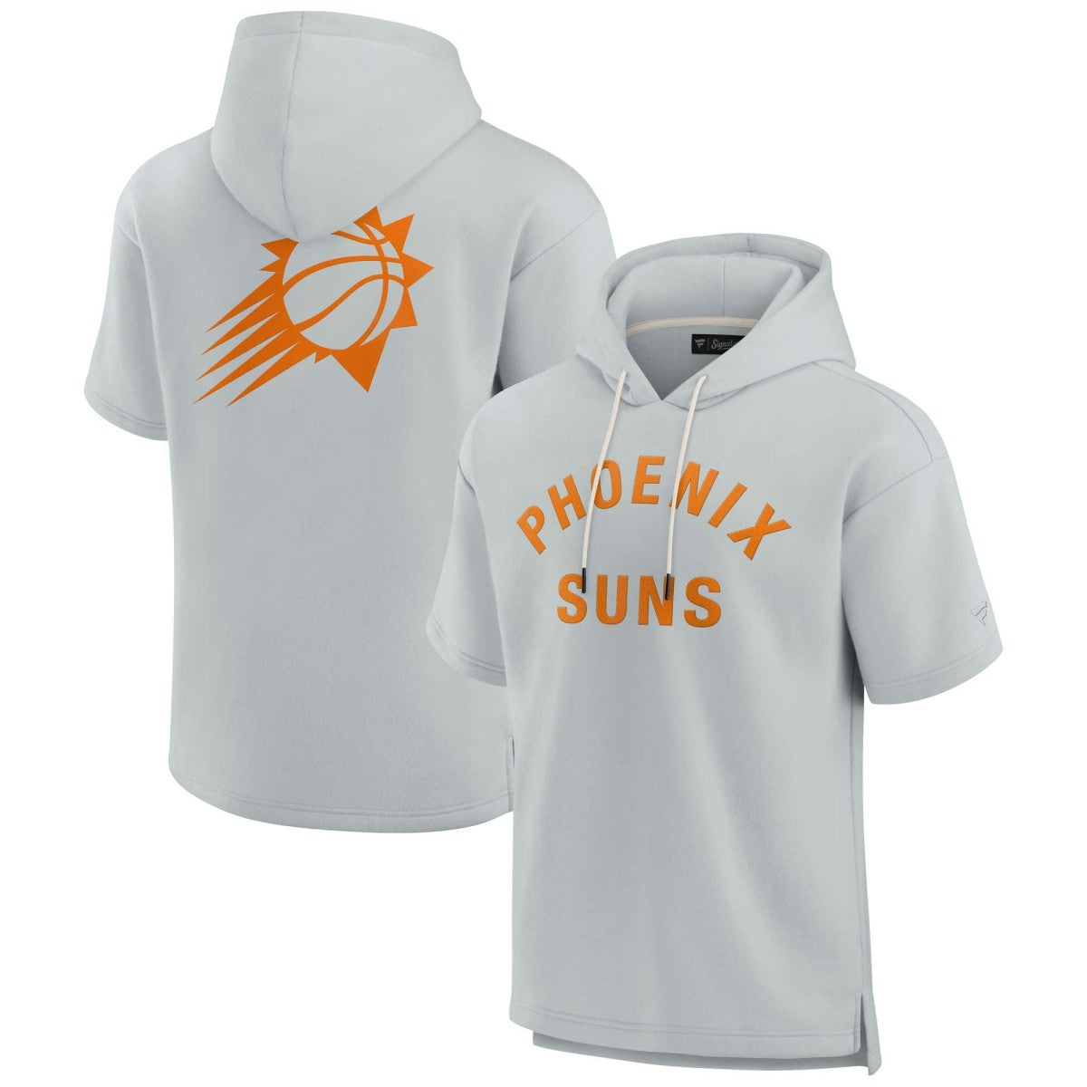 Fanatics Phoenix Suns Unisex Elements Super Soft Fleece Short Sleeve Pullover Hoodie Gray