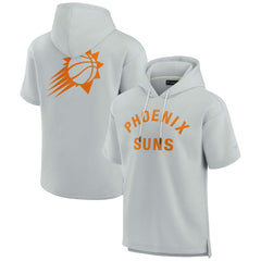 Fanatics Phoenix Suns Unisex Elements Super Soft Fleece Short Sleeve Pullover Hoodie Gray