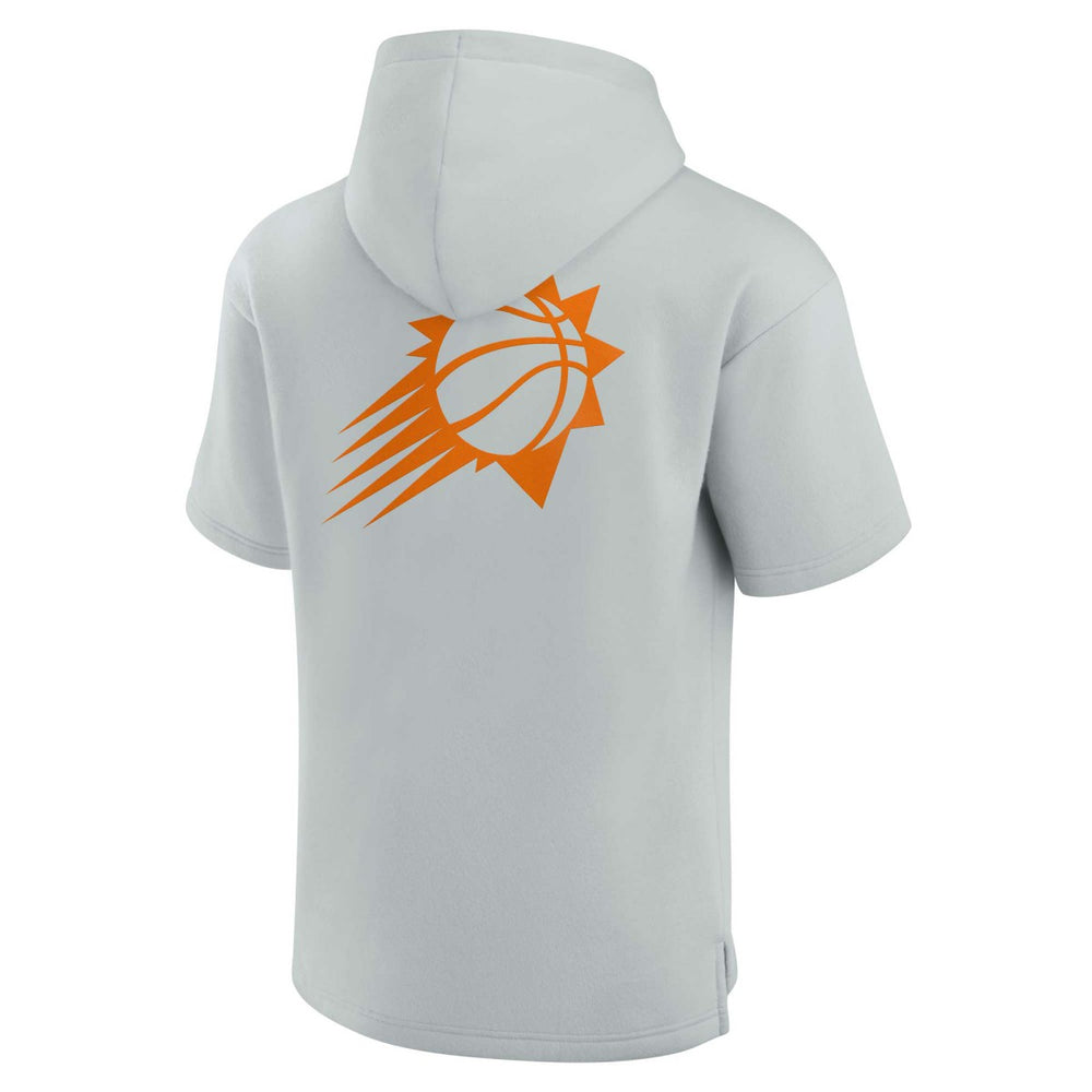 Fanatics Phoenix Suns Unisex Elements Super Soft Fleece Short Sleeve Pullover Hoodie Gray