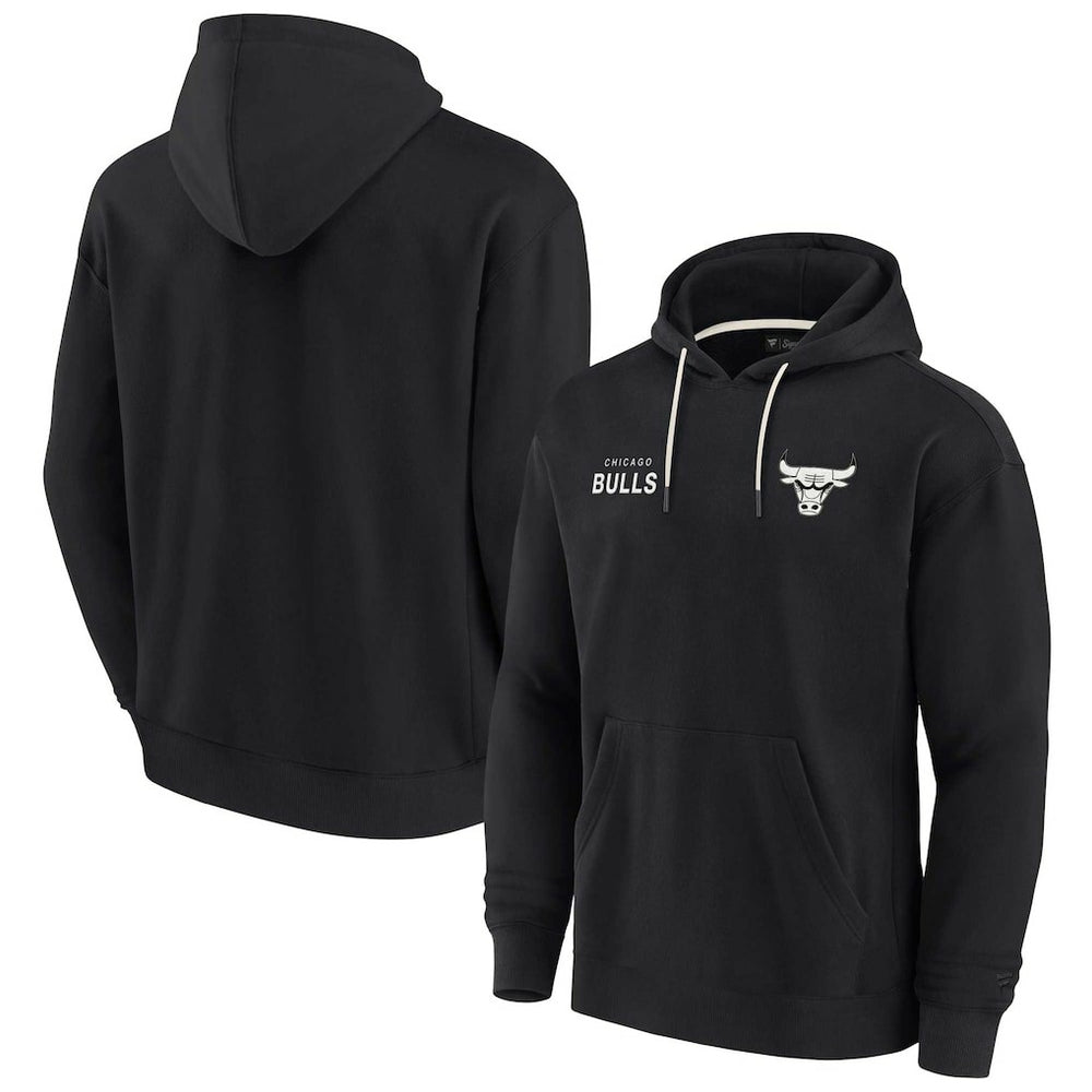 Fanatics Chicago Bulls Unisex Elements Super Soft Fleece Pullover Hoodie Black