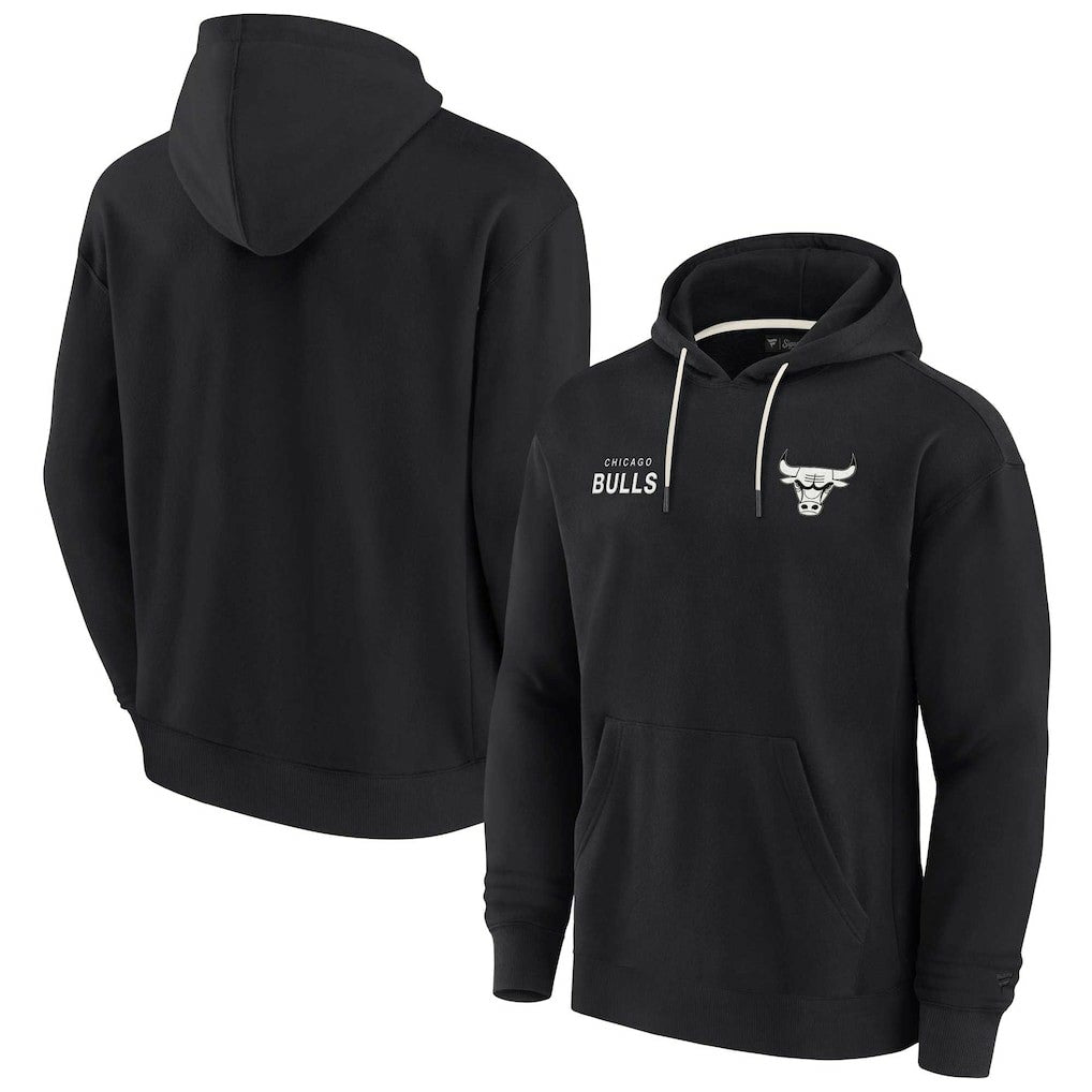 Fanatics Chicago Bulls Unisex Elements Super Soft Fleece Pullover Hoodie Black
