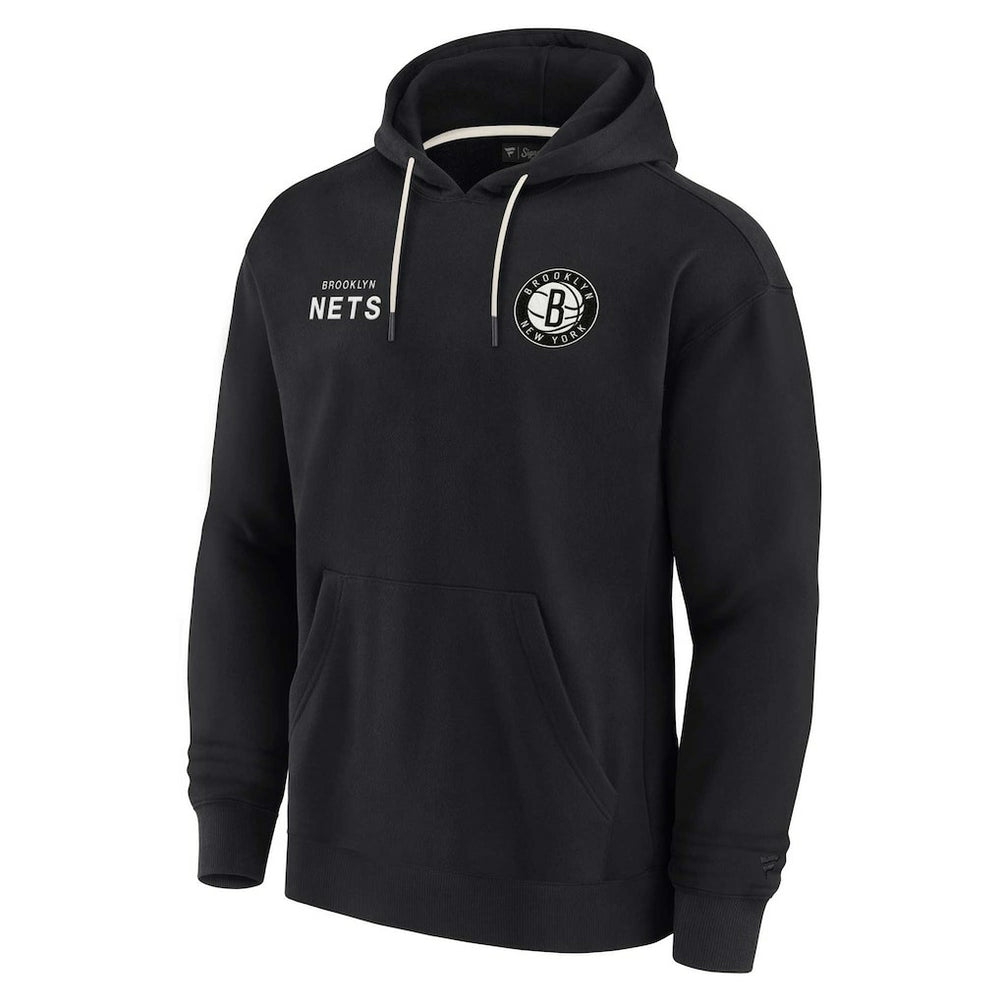 Fanatics Brooklyn Nets Unisex Elements Super Soft Fleece Pullover Hoodie Black
