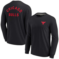 Fanatics Chicago Bulls Unisex Elements Super Soft Long Sleeve T-Shirt Black