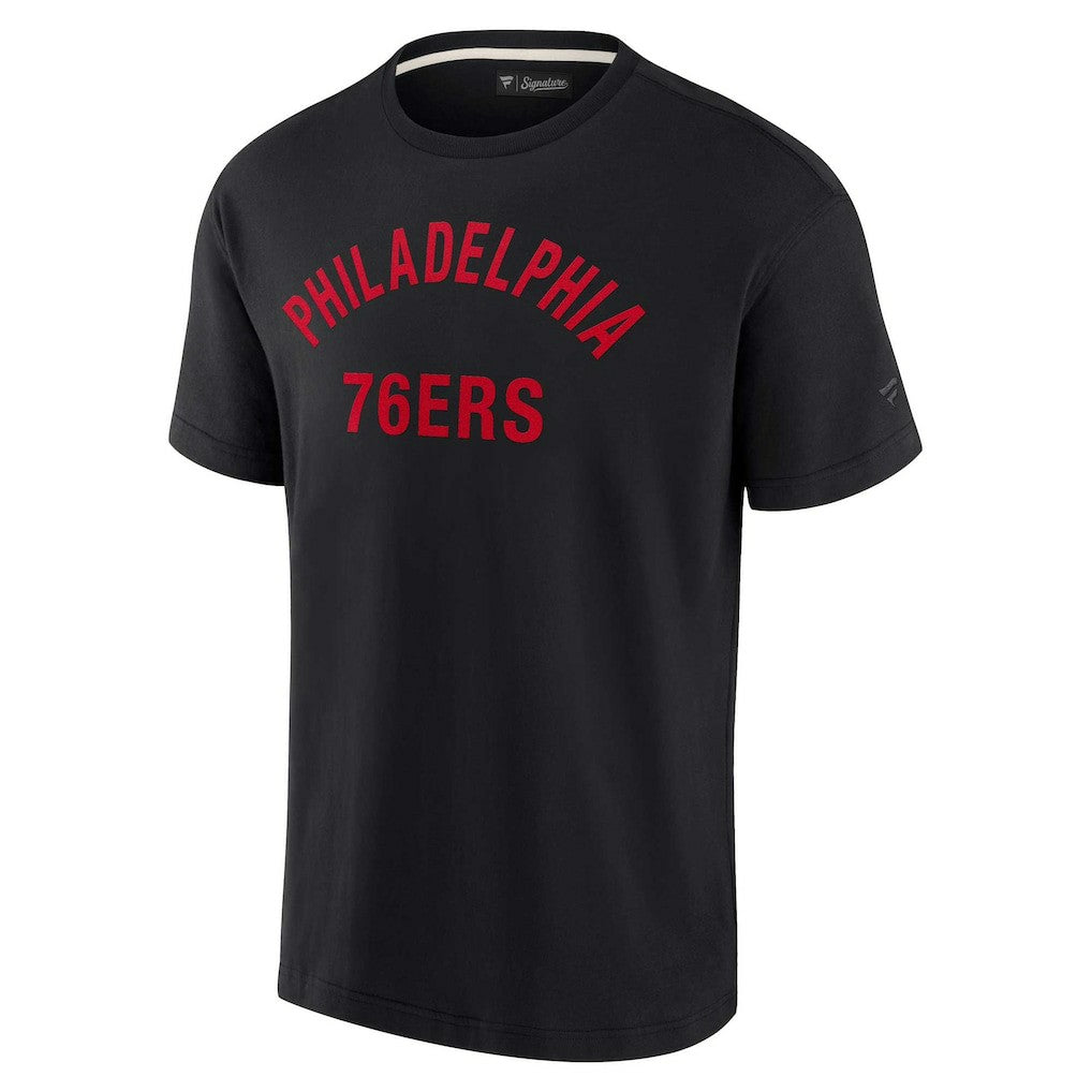 Fanatics Philadelphia 76ers Unisex Elements Super Soft Short Sleeve T-Shirt Black