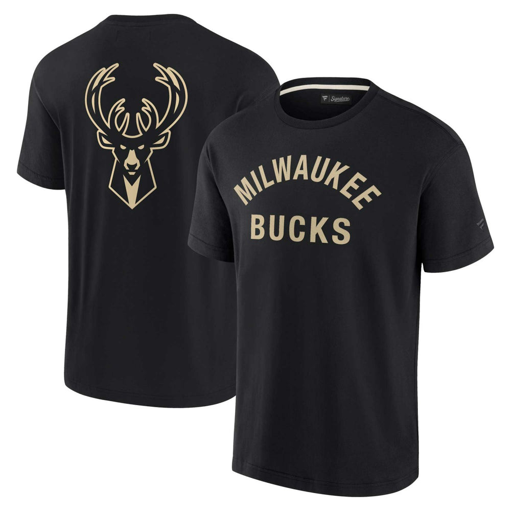 Fanatics Milwaukee Bucks Unisex Elements Super Soft Short Sleeve T-Shirt Black