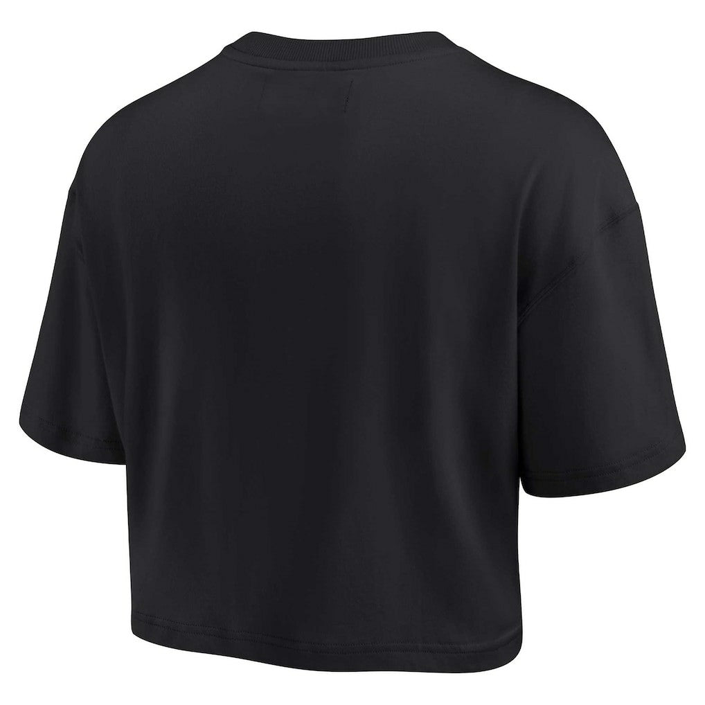 Fanatics Los Angeles Lakers Women's Elements Super Soft Boxy Cropped T-Shirt Black
