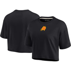 Fanatics Phoenix Suns Women's Elements Super Soft Boxy Cropped T-Shirt Black