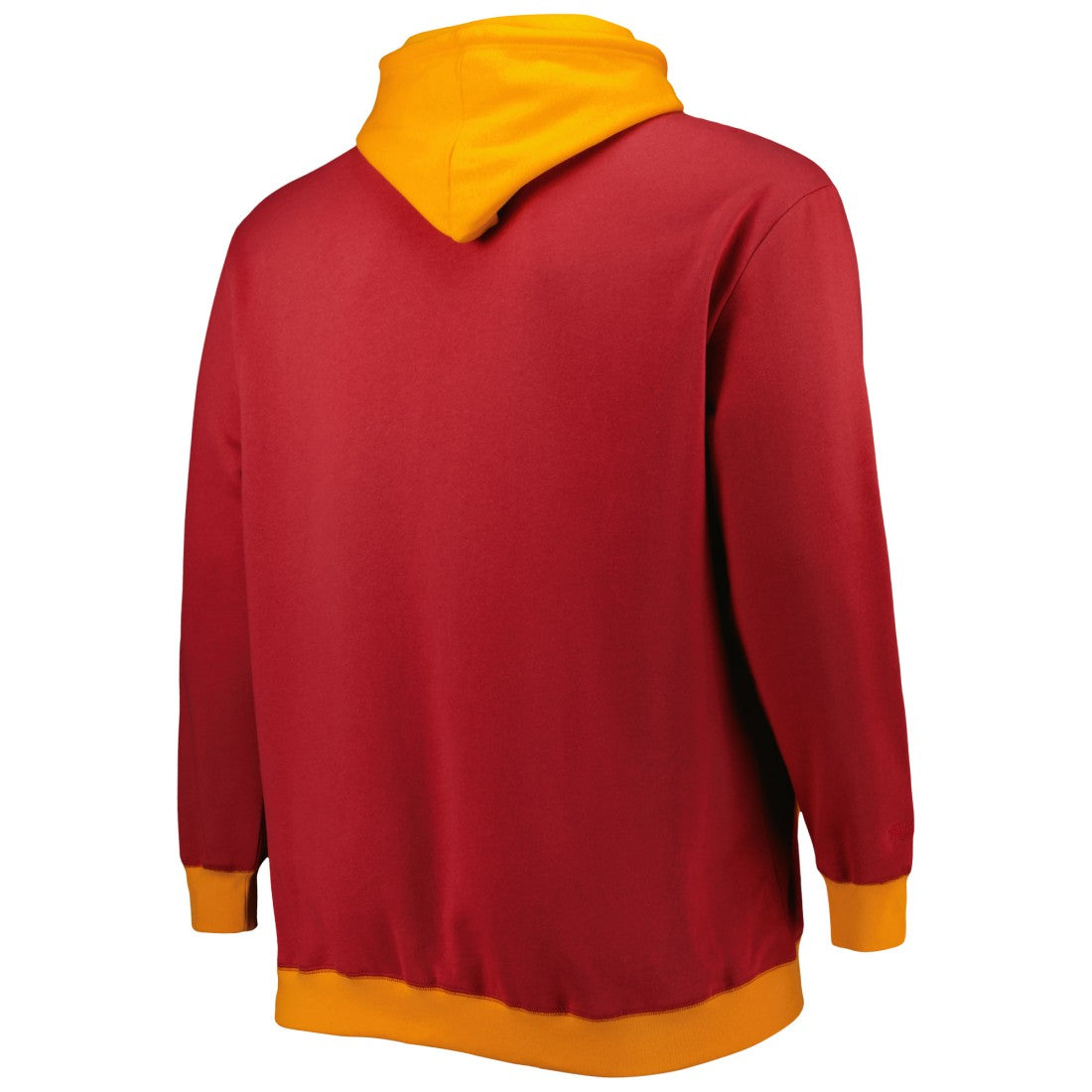 Tampa Bay Buccaneers Big & Tall Big Face Pullover Hoodie - Red/Orange - Mitchell & Ness