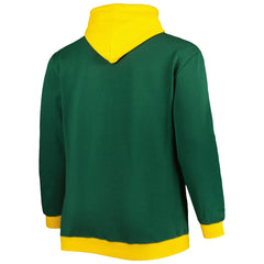 Green Bay Packers Big & Tall Big Face Pullover Hoodie - Green/Gold - Mitchell & Ness