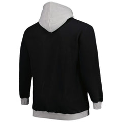 Las Vegas Raiders Big & Tall Big Face Pullover Hoodie - Black/Silver - Mitchell & Ness