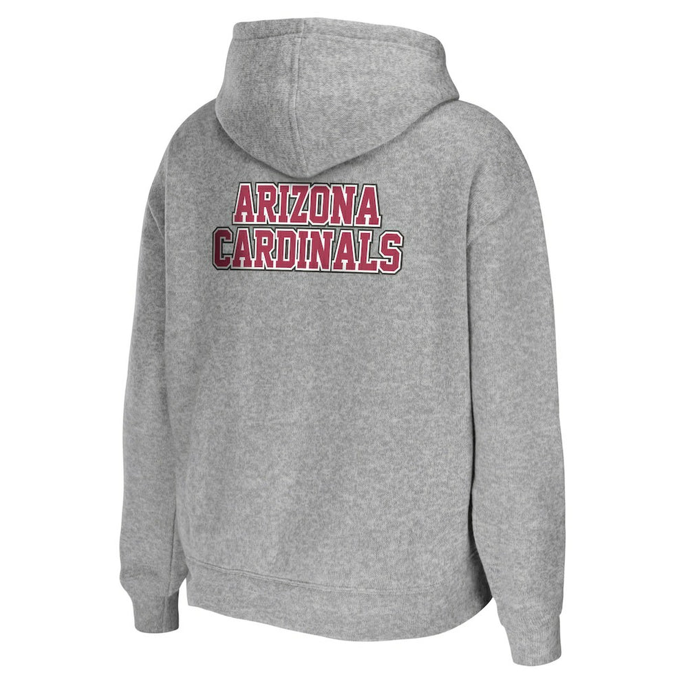 Arizona Cardinals WEAR by Erin Andrews Women's Team Full-Zip Hoodie - Heathered Gray - NFL