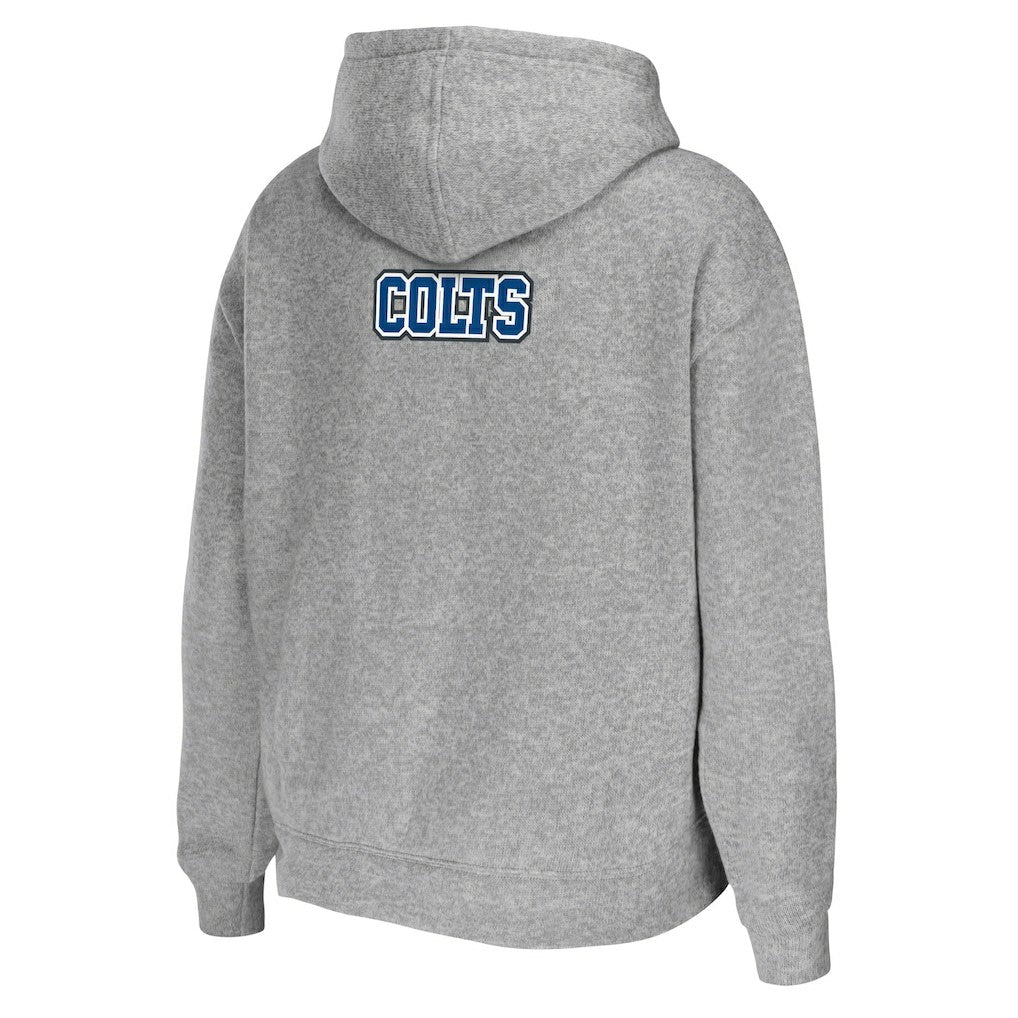 Indianapolis Colts WEAR by Erin Andrews Women's Team Full-Zip Hoodie - Heathered Gray - NFL