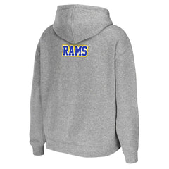 Los Angeles Rams WEAR by Erin Andrews Women's Team Full-Zip Hoodie - Heathered Gray - NFL