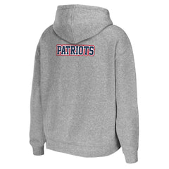 New England Patriots WEAR by Erin Andrews Women's Team Full-Zip Hoodie - Heathered Gray - NFL