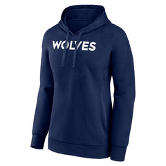 Minnesota Timberwolves Women's Wordmark Alt Pullover Hoodie Navy