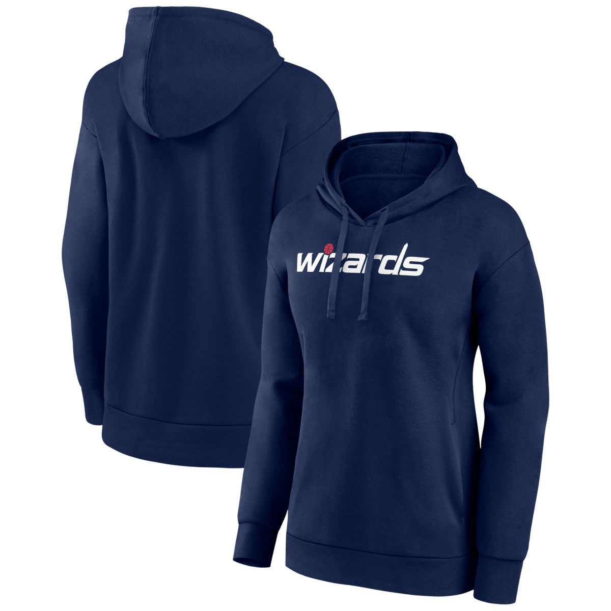 Washington Wizards Women's Wordmark Alt Pullover Hoodie Navy