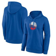 Philadelphia 76ers Women's Gradient Logo Pullover Hoodie Royal
