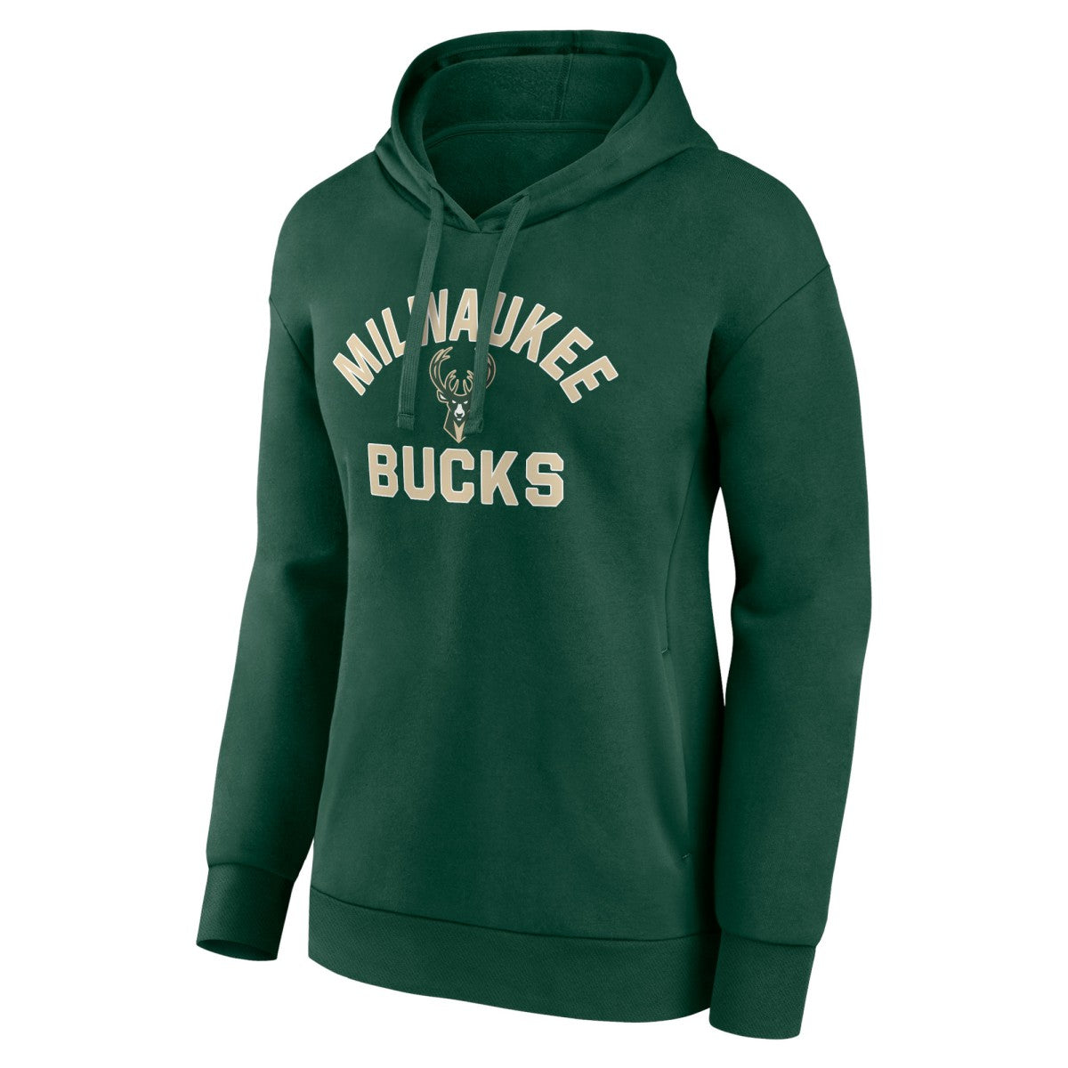 Milwaukee Bucks Women's Overtime Pullover Hoodie Hunter Green