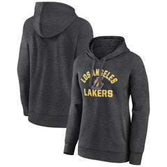 Los Angeles Lakers Women's Overtime Pullover Hoodie Charcoal