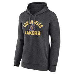 Los Angeles Lakers Women's Overtime Pullover Hoodie Charcoal