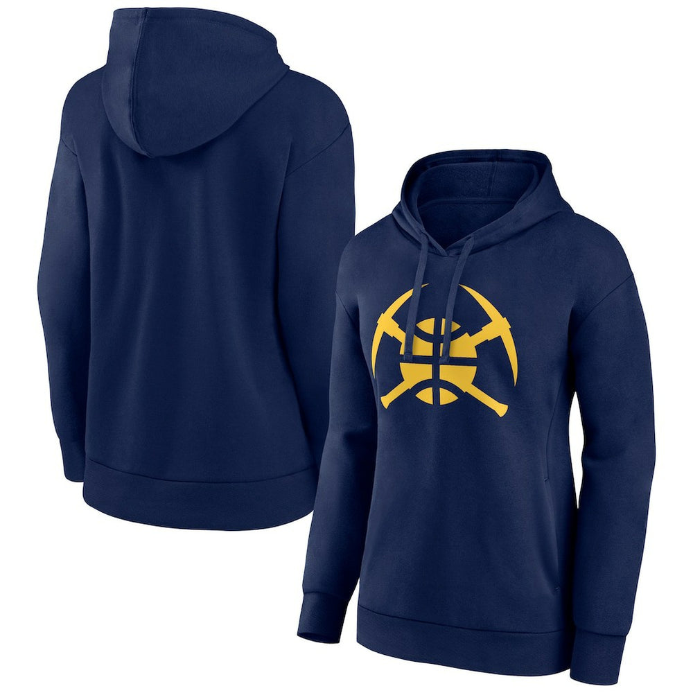 Denver Nuggets Women's Alternate Logo Pullover Hoodie Navy
