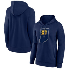 Indiana Pacers Women's Alternate Logo Pullover Hoodie Navy
